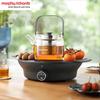 Электрическая керамическая плитка для чая Morphy Richards со стеклянным заварочным чайником и грилем, вилка CN (адаптер в комплекте)