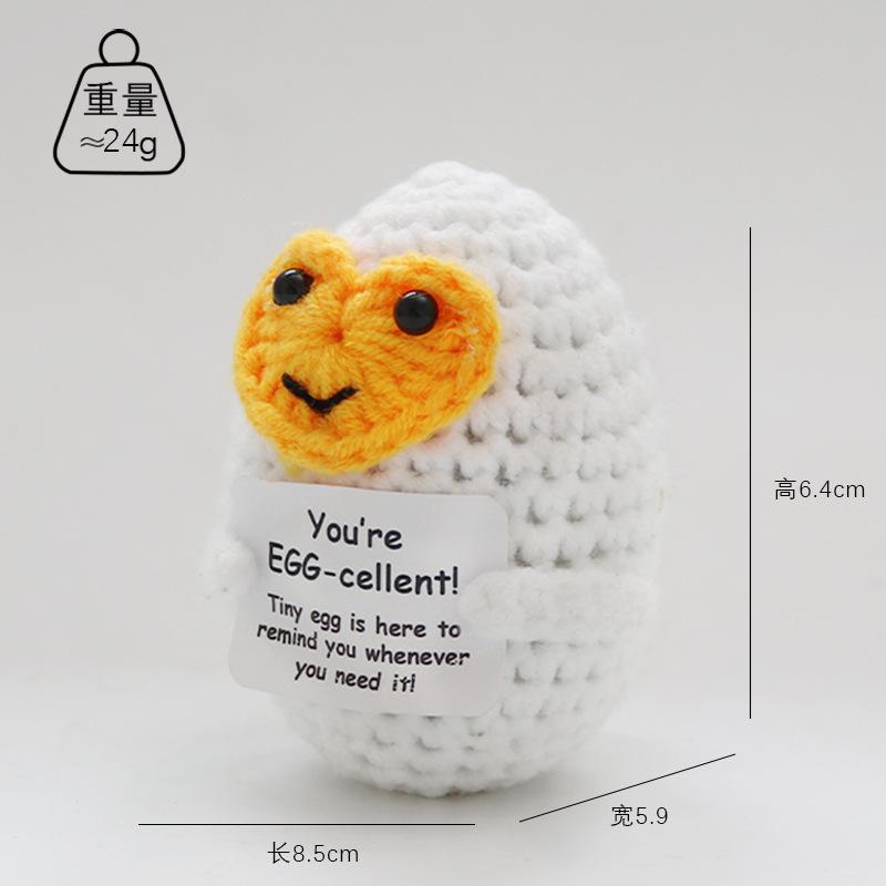 Handmade Knitted Halloween Pumpkin Doll With Card Home Decoration Crochet Positive Energy Pumpkin Dolls Room Christmas Gifts