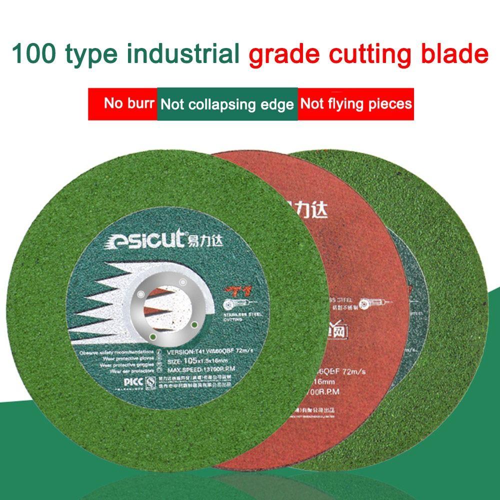 10pcs Stainless Steel Tile Cutting Discs Ultra Fine Double Mesh Angle Grinder Discs Wear-resistance Resin Metal Cutting Disc