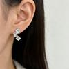 Серьги Циркон Темперамент Пусеты Женские Нишевый Дизайн Серьги Простые Серьги Легкая Роскошь Украшения