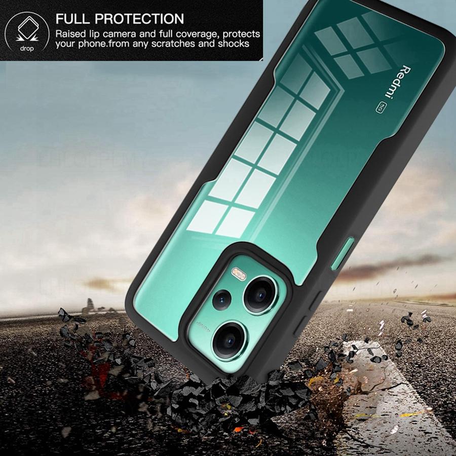 Противоударный чехол спереди и сзади для Xiaomi 13T Pro Redmi Note 13 12 Pro 5G 12C A1 A2 Plus 12S, чехол на 360 градусов