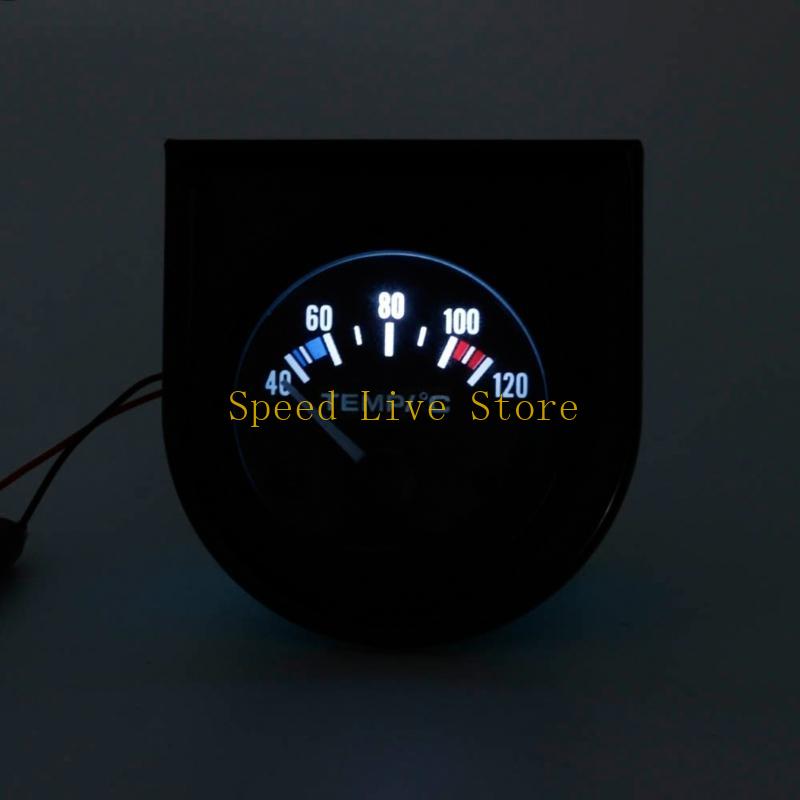 547C 2" 52mm Black Car Auto Digital LED Water Temp Temperature Gauge 40-120℃ New