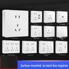 Zhuoma Wall-Mountable 5-Hole Socket with Switch & 10m Cable