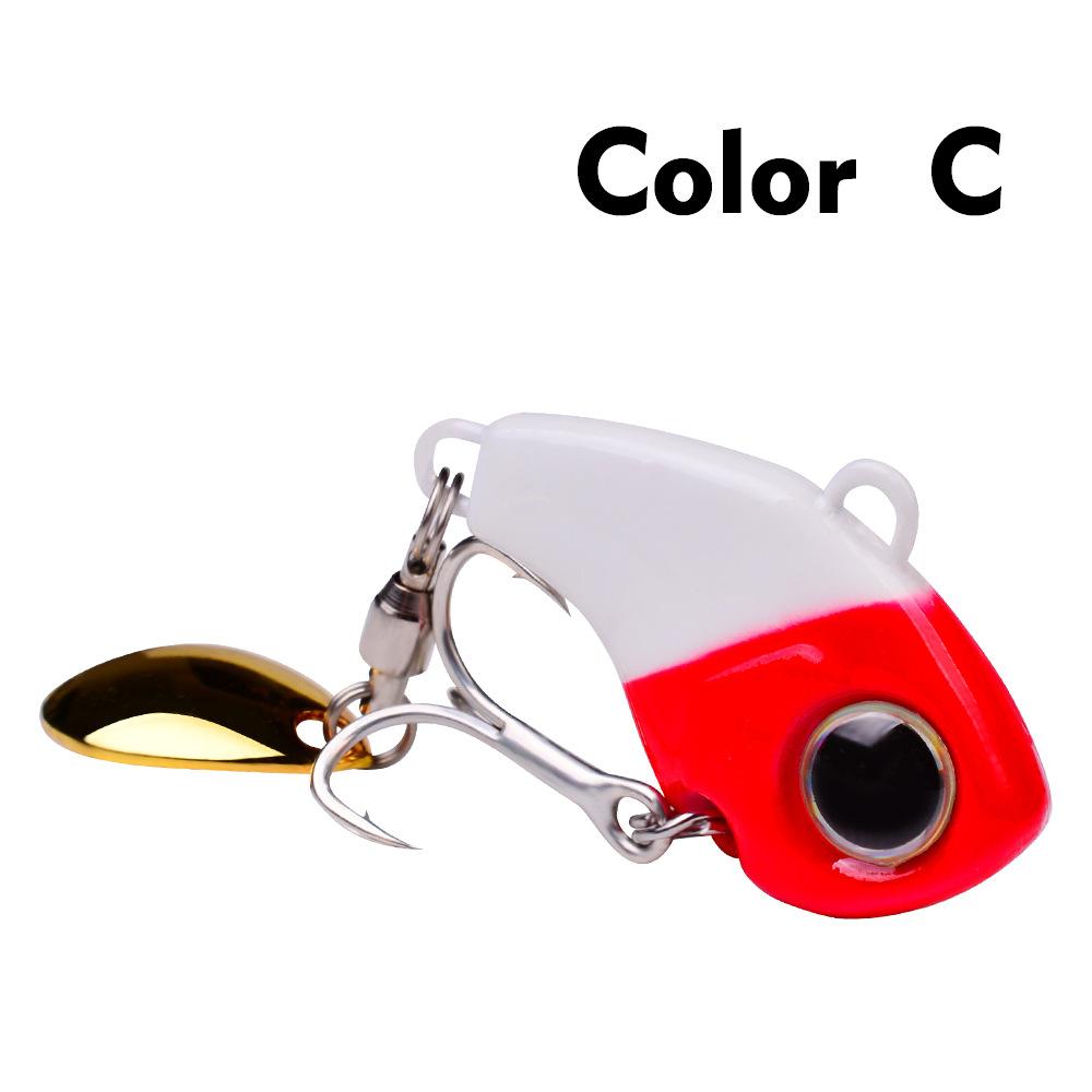 Proberos Long Throw Lure Bait with Sequins Rotating Vibration VIB Sequins Submerged Lure Bait