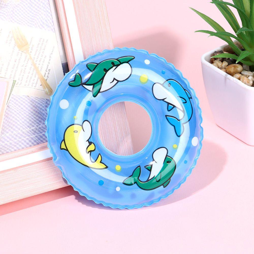 Play House Dollhouse Accessories Toy Lifebelt Miniature Swimming Ring Cartoon Animal Doll Lifebuoy