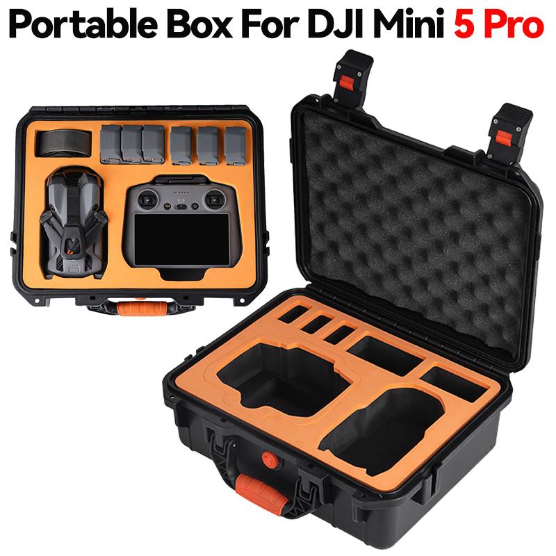 Для DJI Mini 5 Pro Чехол Mini 5 Pro Взрывозащищенный Чехол Mini 5 Pro Сумка Портативный Водонепроницаемый Бокс Жесткий Чехол Большой Вместимости