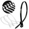 500Pcs Fixed Nylon Cable Ties W/ Screw Hole Self Locking Nylon Cable Ties for Home Office Automotive Cord Management