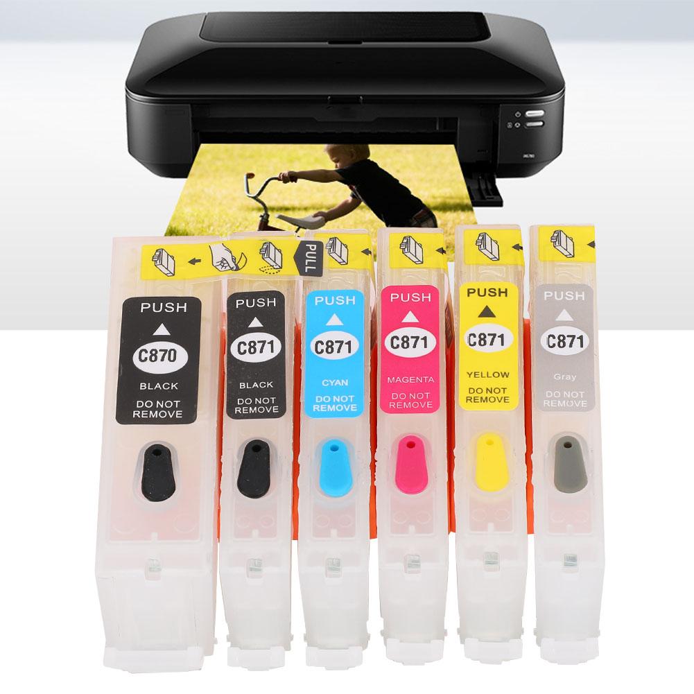 Набор картриджей с чернилами 5 цветов Аксессуары для принтера Canon PGI-870BK CLI-871BKCMYGY
