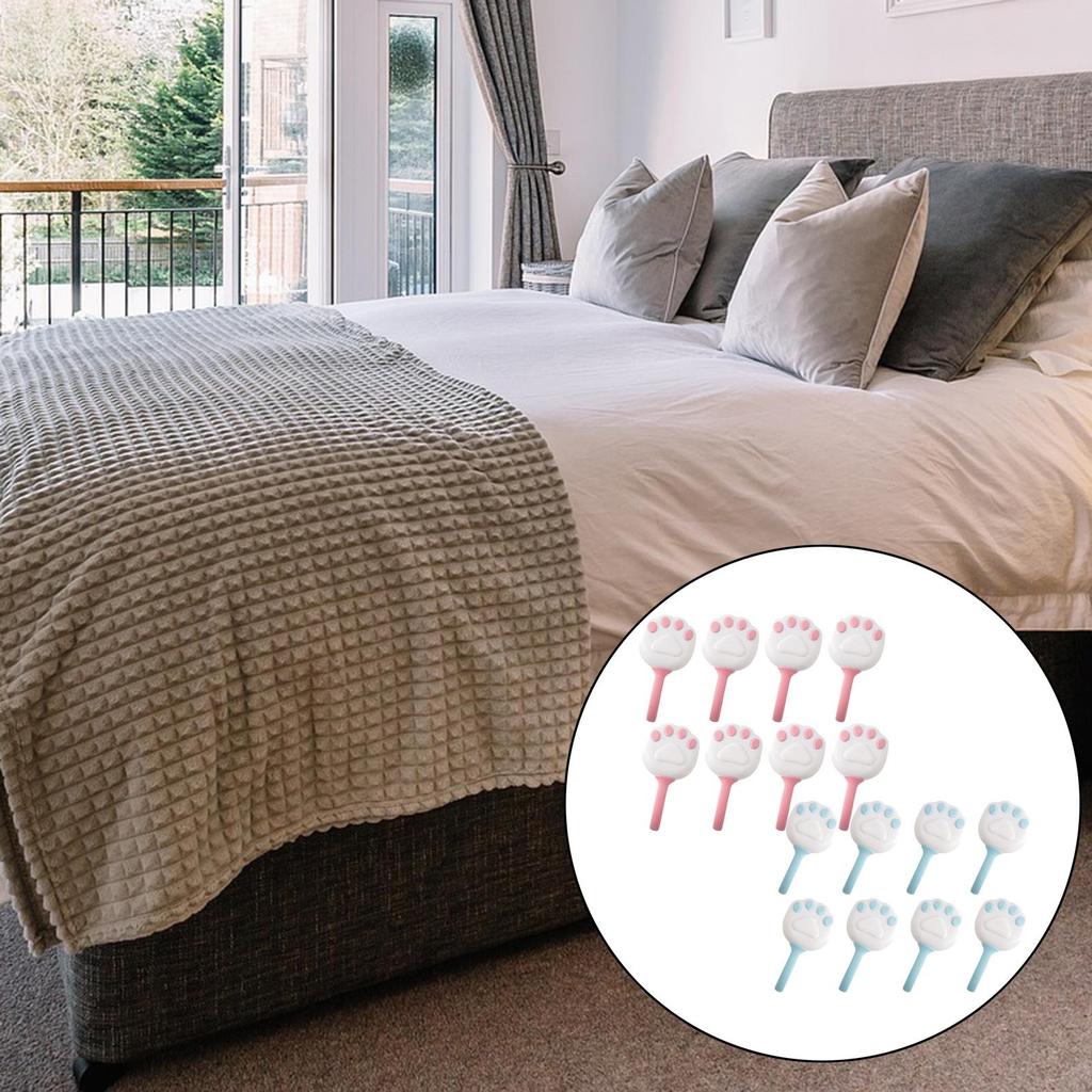 8x Non-Slip Duvet Cover Clips, Quilt Anti-Movement Clip Sheets Fasteners Clamp for Quilt