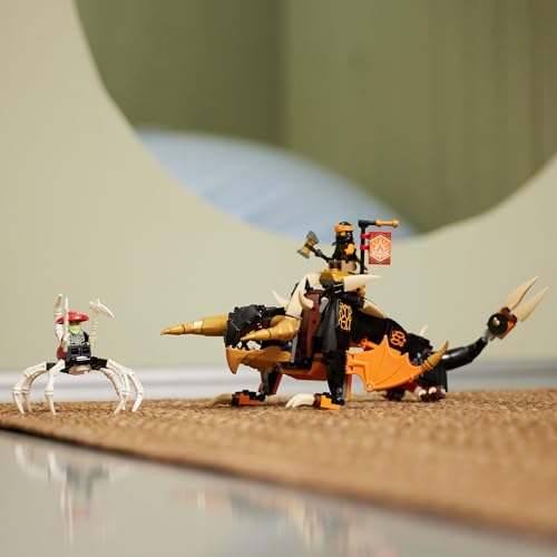 Игрушка LEGO Ninjago Земляной Дракон Коула EVO - Идеальный Подарок на День Рождения, Рождество, для Мальчиков, Девочек, Детей от 7, 8, 9 лет, Учеников Начальной Школы - Роб