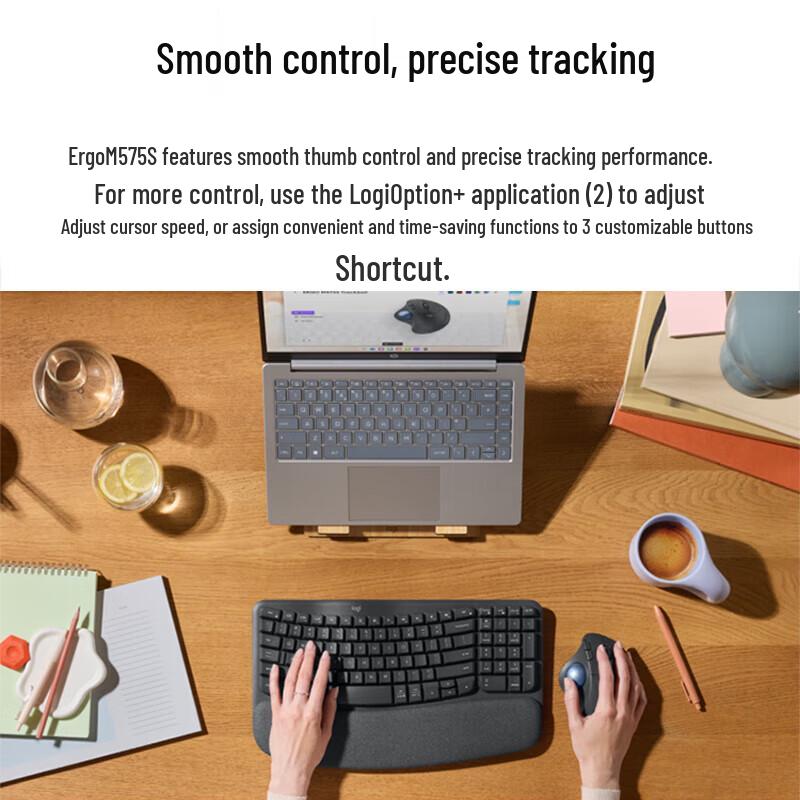 Logitech ERGO M575 S Ergonomic Trackball Mouse