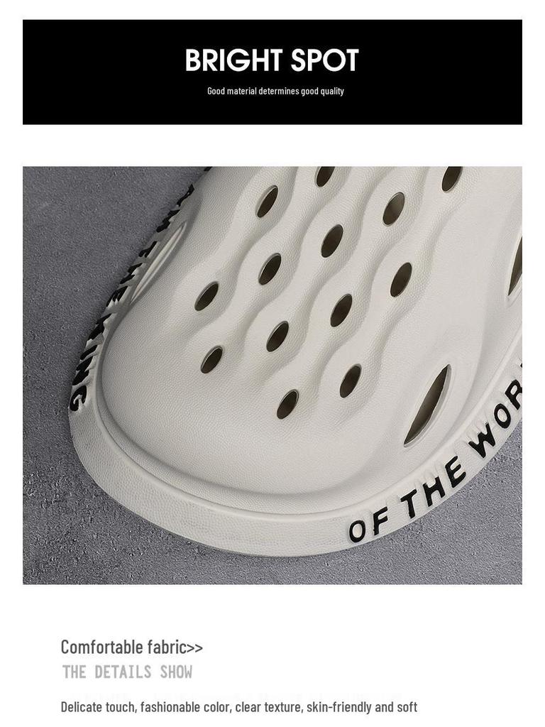 Мужские сандалии и шлепанцы с закрытым носком «Кокосовый сад» – Мягкая подошва, дышащие, модные, универсальные для пляжа.