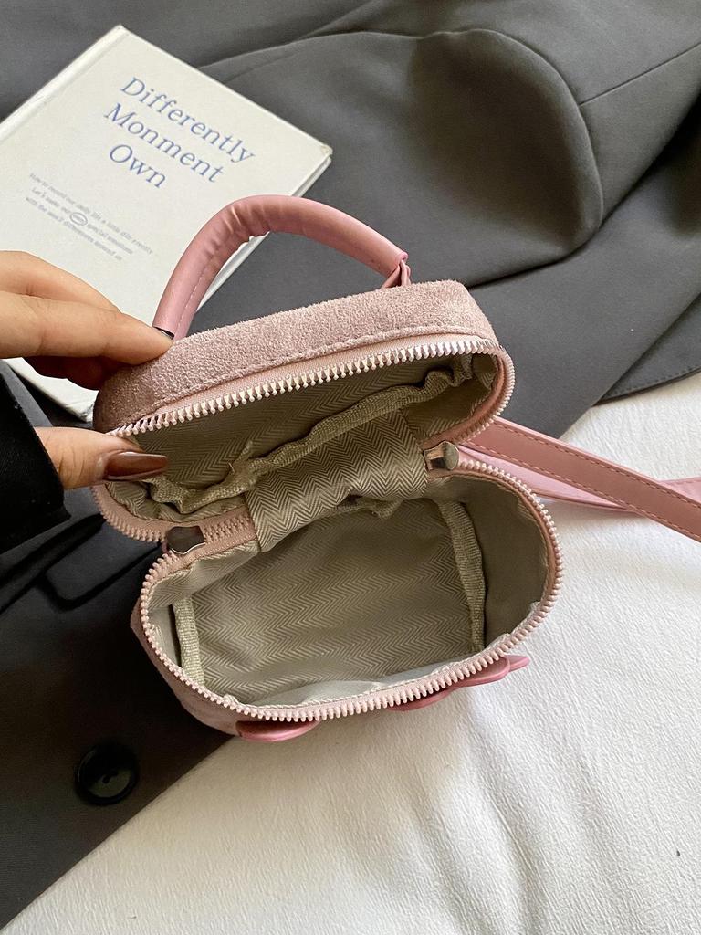 2025 Новая детская милая мини-сумка кроссбоди из кошачьей замши для помады