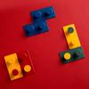 4 цвета Креативный настенный крючок Держатель для вилок Крючки в форме строительных блоков Многофункциональные крючки Крючки для задней стороны двери гостиной Настенное украшение