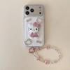 Роскошный блестящий КТ-кот для чехла мобильного телефона iPhone17 Apple 16ProMax трехмерный 15 стразы ремешок защита