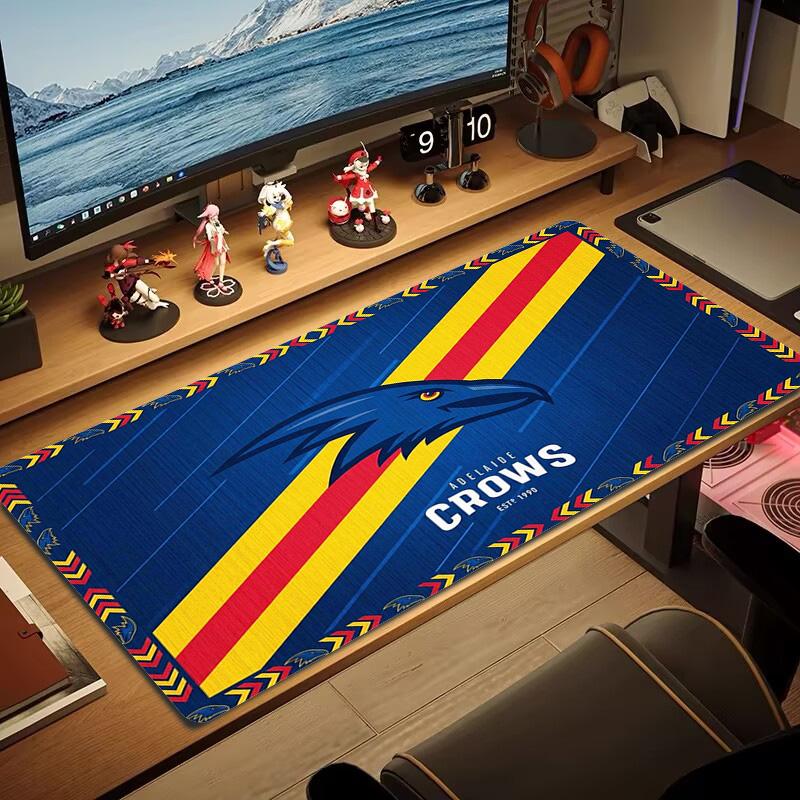 Adelaide Crows Color Mouse Pad Large Gaming Table Cushion Non-slip Laptop Tablet Big Mousepad XXL Mat Mini PC Playmat With Lock edge