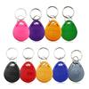 10Pcs Key Fob Access Control Card Proximity Chip RFID Tags Access Card ID Badge Keyfobs Token Ring