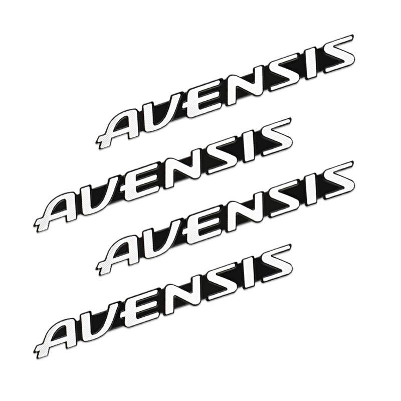 wvkzl2 4/10pcs 3D aluminum speaker stereo speaker badge emblem Sticker for Toyota Avensis t25 t27 Stickers Accessories Car-Styling