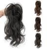 Women Curly Ponytail Extension Hairpiece with Claw Clip Fluffy Natural High Temperature Fiber Messy High Ponytail Long Wavy Wig Synthetic Hair