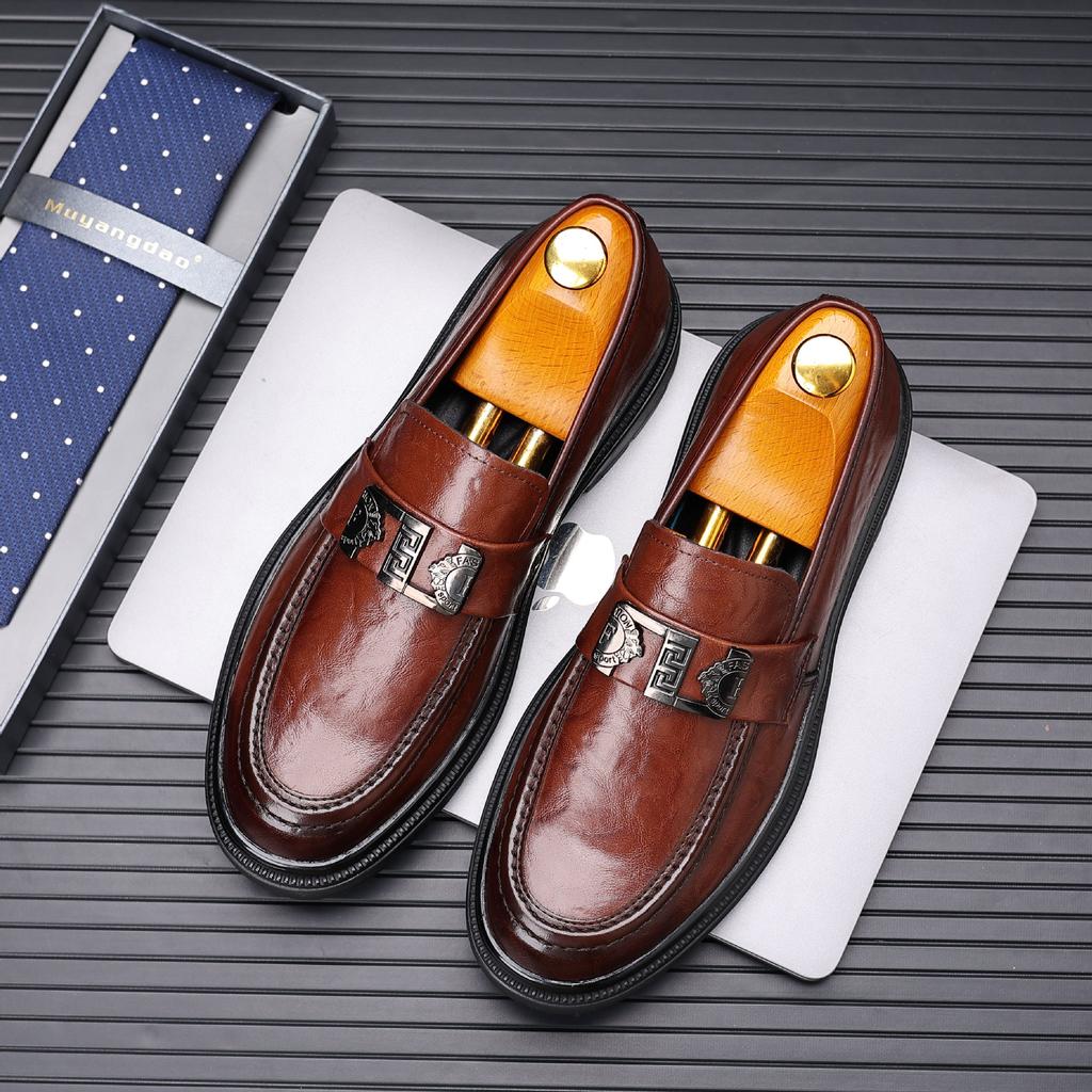 Мужская кожаная обувь Мужские мокасины Официальная обувь Дышащая Нескользящая Легкая Удобная Прочный Мужская повседневная обувь Мокасины