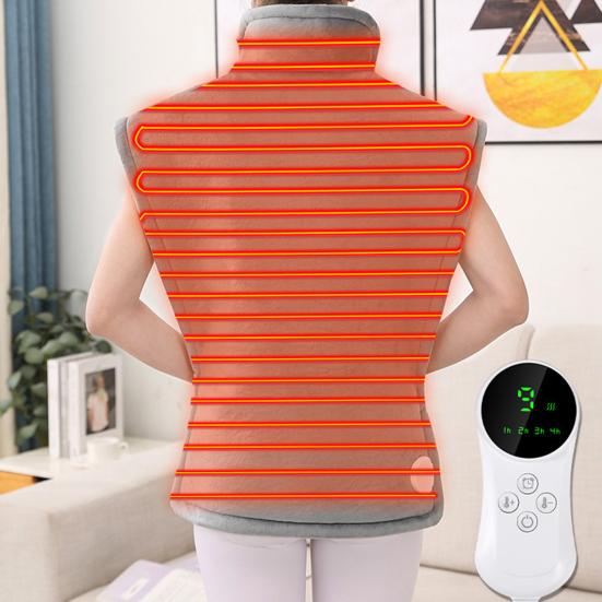 Электрическая грелка с автоматическим выключением, розетка США, регулируемые кнопки, подогрев плеч, шеи, спины, 9 скоростей, регулировка температуры, управление одной кнопкой, грелка