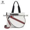 Canvas Striped Tennis Tote: Fashionable Ladies' Crossbody Handbag & Beach Sports Bag
