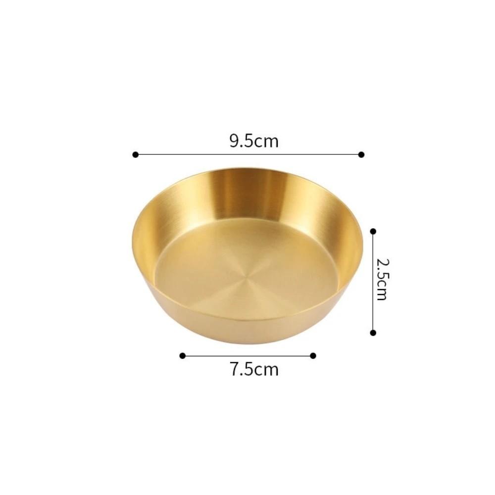 304 Stainless Steel Seasoning Dip Dish Single-layer Cold Dish Korean Barbecue