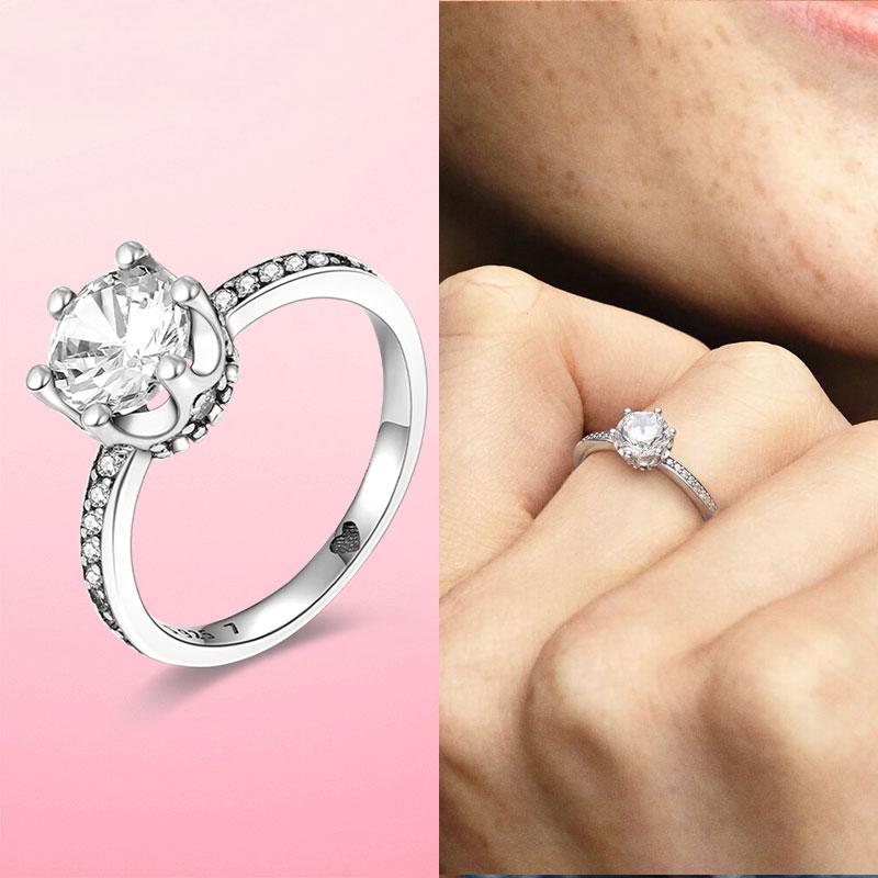 925 Silver Stackable Infinite Heart Daisy Flower Ring For Women Girl Original Silver 925 Rings Jewelry Gift