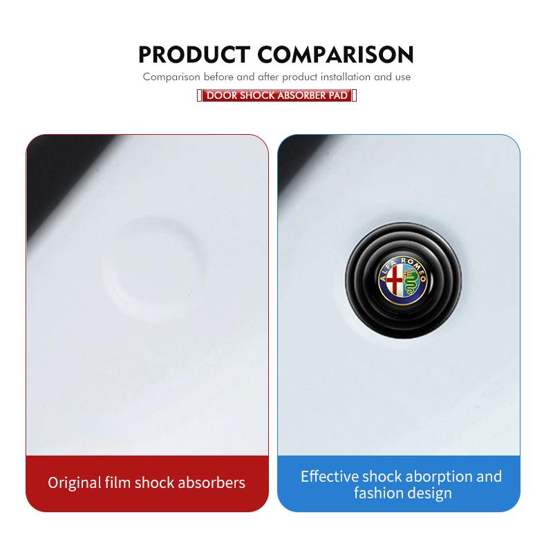 For Alfa Romeo 2026 Hot Sticker Car Door Shock Absorbing Pad Car Trunk Shock Insulation Pad For Alfa Romeo 159 Giulietta 156 147