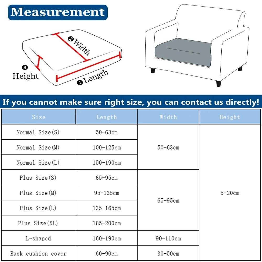 Толстый чехол для диванной подушки, встроенные чехлы для дивана для гостиной, моющийся эластичный жаккардовый чехол для сиденья, защита для мебели, секционная