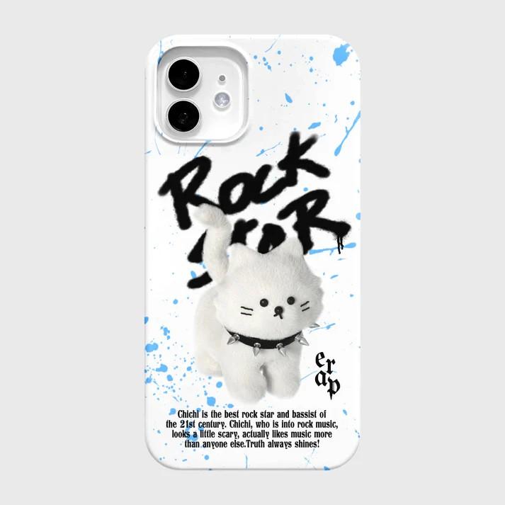 Роскошный Clmj Корейский цветной чехол-кошка для iPhone 17 16 15 14 13 12 11 Pro Max X XS XR Plus Air Глянцевая пленка Жесткий ПК-чехол