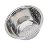 Vegetable Washing Basket Rustproof Multifunction Stainless Steel Colander for Kitchen Household Silver
