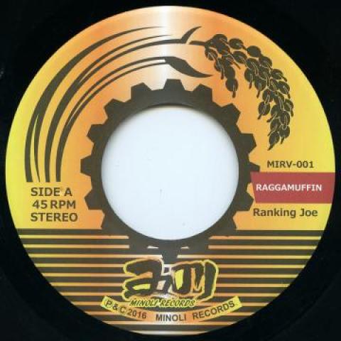7-дюймовая пластинка RANKING JOE BISCO KID Raggamuffin Automatic MIRV001 Minoli Records 2016 Япония Регги Ска Даб Б/у