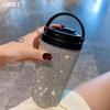 Роскошный стакан со стразами 12 унций, термобутылка для воды из нержавеющей стали, изолированная кружка для кофе с ручкой, многоразовый вакуумный термос