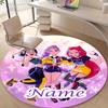 Personalized K-KPop Demon Hunters Round Chair Office Rug - Perfect for Mat, Office Chair & More - Ideal Gift for Birthdays and Holidays