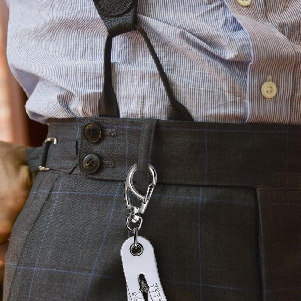 Large Opening Thread Size Checker Keychain for Fast Precises Measurement