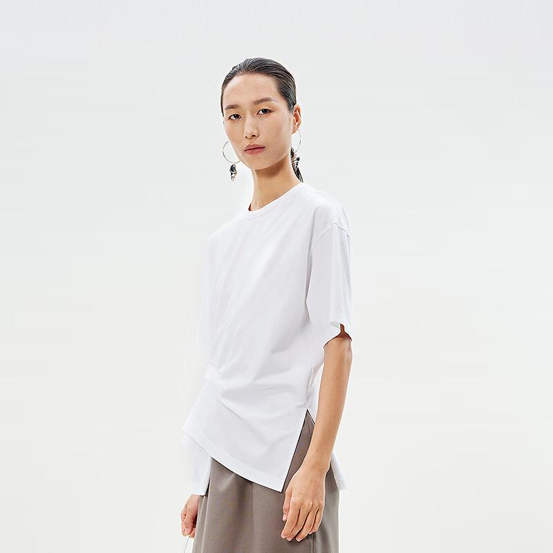 LESS Cotton Crew Neck Short Sleeve T-Shirt
