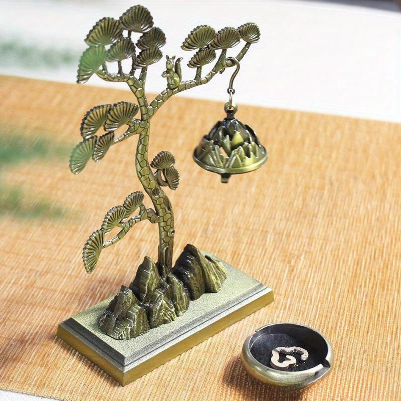 Сосновые китайские украшения для ароматерапии, благовония, чайная церемония, агаровое дерево, подвесная печь, домашний декор для интерьера, креативная горелка