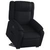 VidaXL Fauteuil Inclinable, Chaise de Relaxation avec Dossier, Siège avec Accoudoirs, Fauteuil TV de Salon, Moderne, Noir 3205150