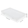 4pcs Flap Lid Transparent Plastic Box Transparent Multipurpose Storage Box  Office Supplies