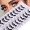 Wispy Natural Faux Mink Lashes Short Lashes Cat Eye Look Manga Lashes False Eyelashes