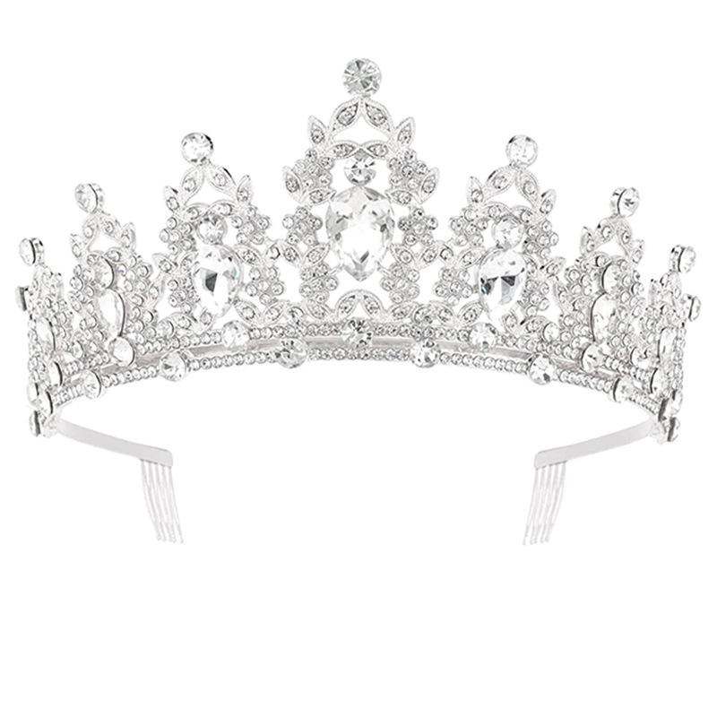 Невеста свадьба подружка невесты гребень корона барокко день рождения свадьба банкет головной убор корона повязка на голову