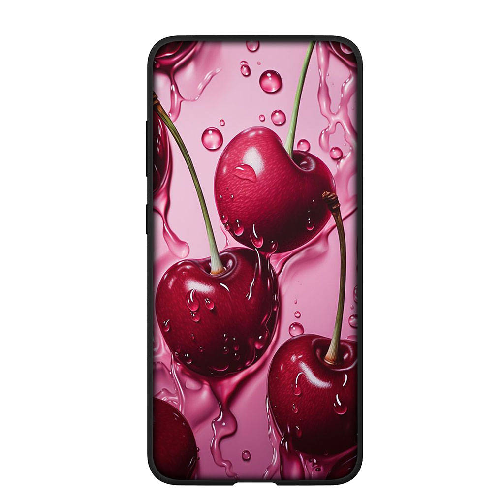 Чехол для телефона Samsung Galaxy S24 S23 iPhone 15 14 Xiaomi Redmi Note 13 12 11 8 10 9 Pro Max X XR S22 S23 OPPO A15 Huawei Summer Fruit Cherry Cover
