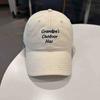 Fashion Hat Korean version of young men and women street versatile letter soft top baseball cap spring and summer outdoor travel shade cap men
