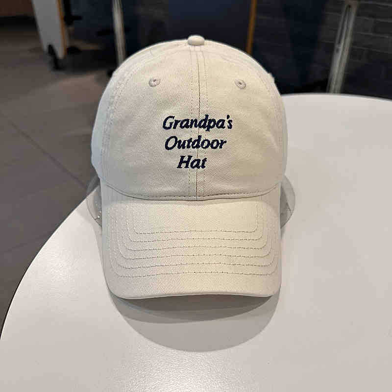 Fashion Hat Korean version of young men and women street versatile letter soft top baseball cap spring and summer outdoor travel shade cap men