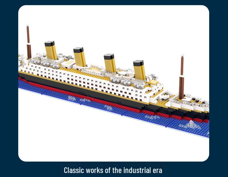Совместимый с LEGO Титаник Мальчик Строительные Блоки Модель Корабля Головоломка Игрушка