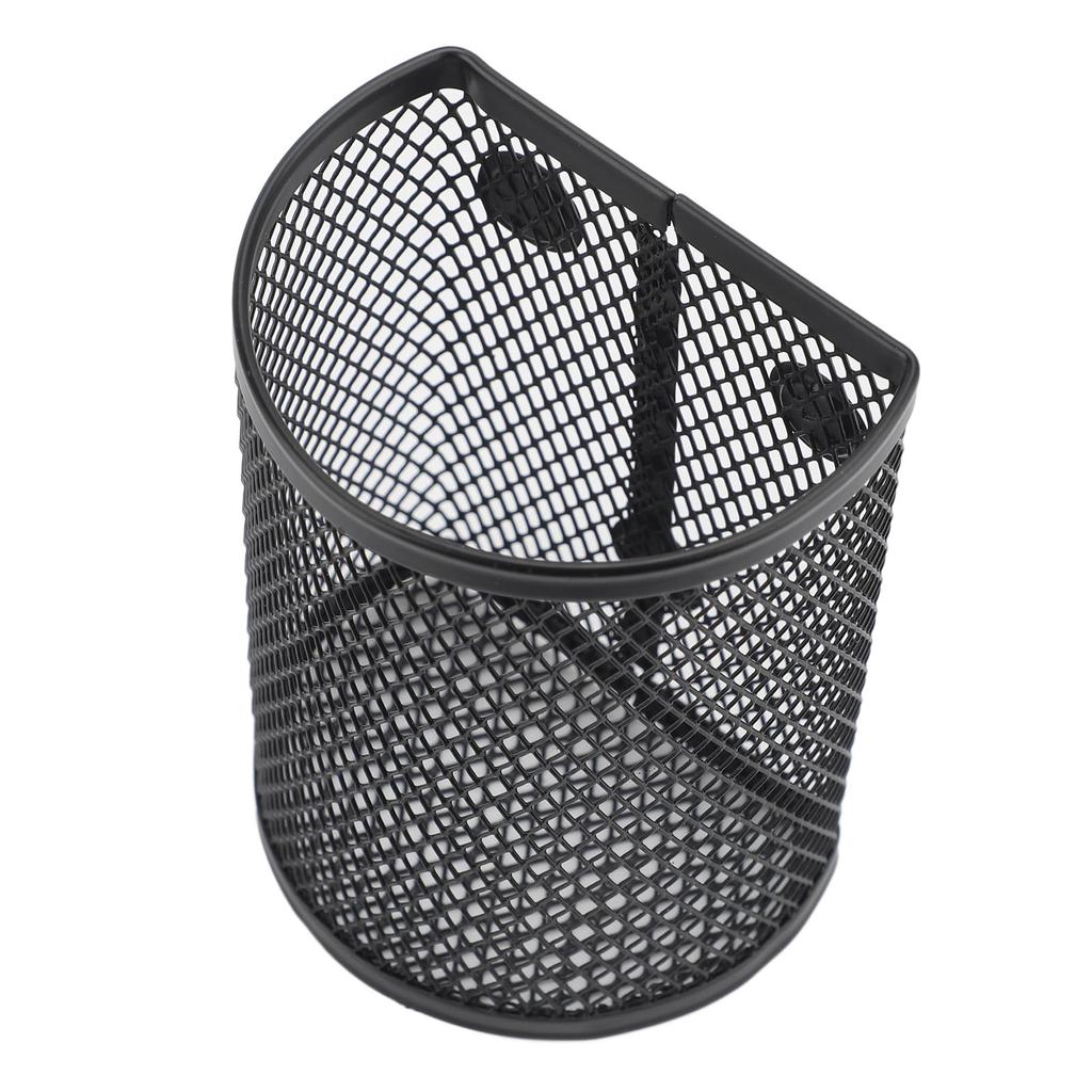 Magnetic Pen Holder Mesh Metal Pencil Marker Basket Desk Organizer for Locker Fridge Whiteboard File Cabinet
