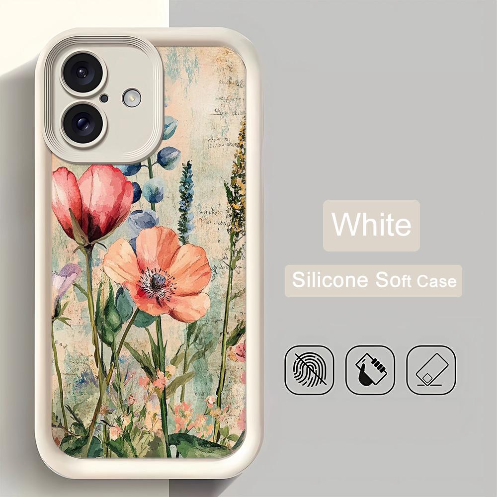 Чехол для телефона с подсолнухом для IPhone 17 Air 16 15 14 13 12 11 Pro Max Ударопрочный силиконовый чехол для IPhone 16 15 14 Plus