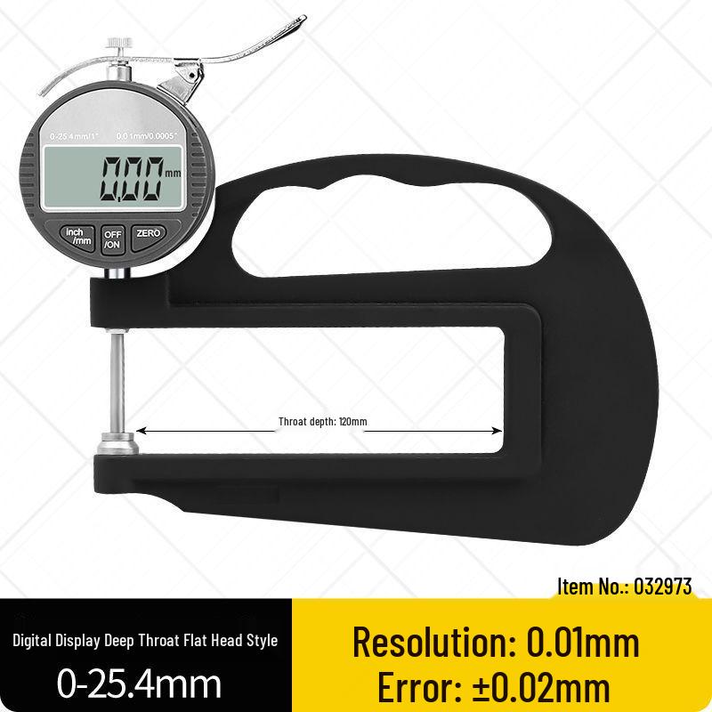 Высокоточный цифровой толщиномер-штангенциркуль с микрометрическим дисплеем