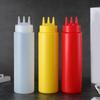 Three-Hole Squeeze Sauce Bottle – Versatile PE Condiment Container for Ketchup, Salad Dressing, and More